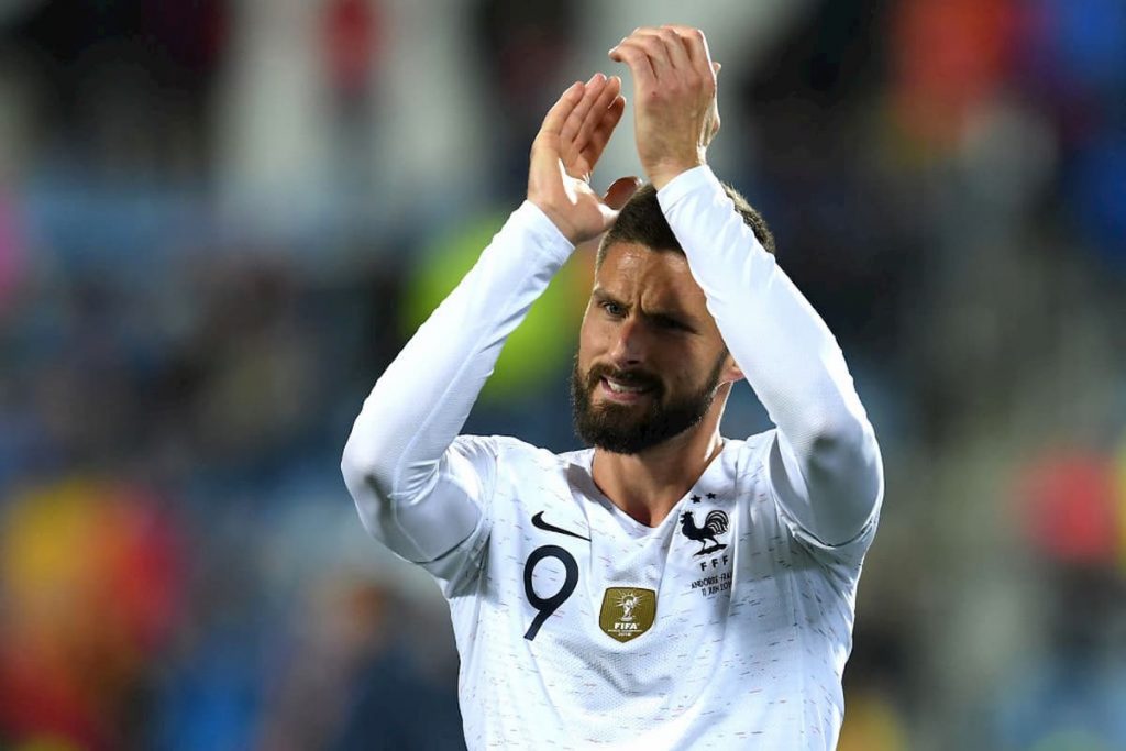 Giroud con la Francia