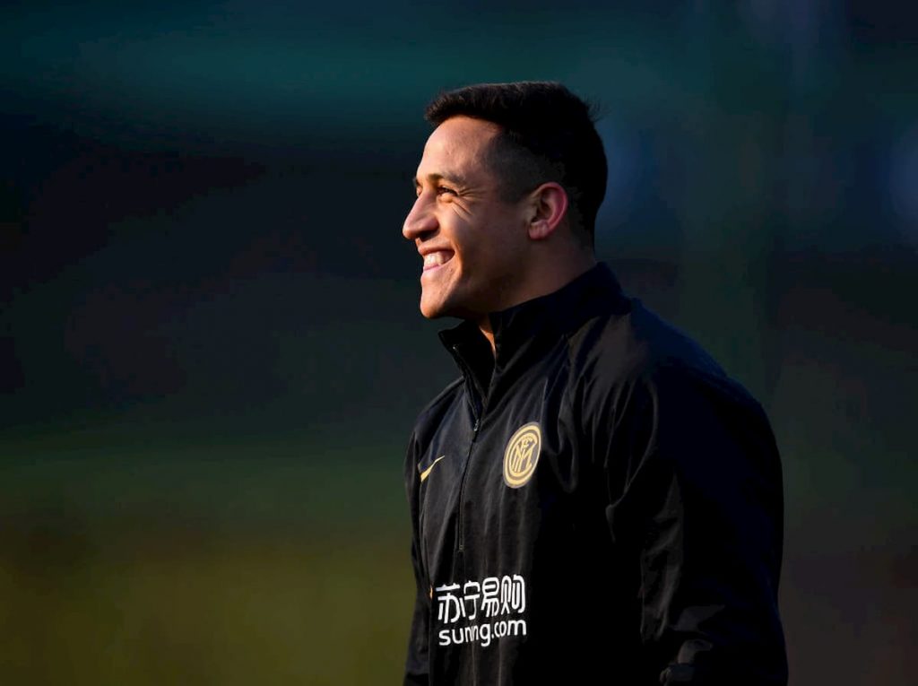 Sanchez in allenamento