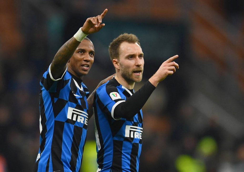 Ashley Young e Christian Eriksen, Inter