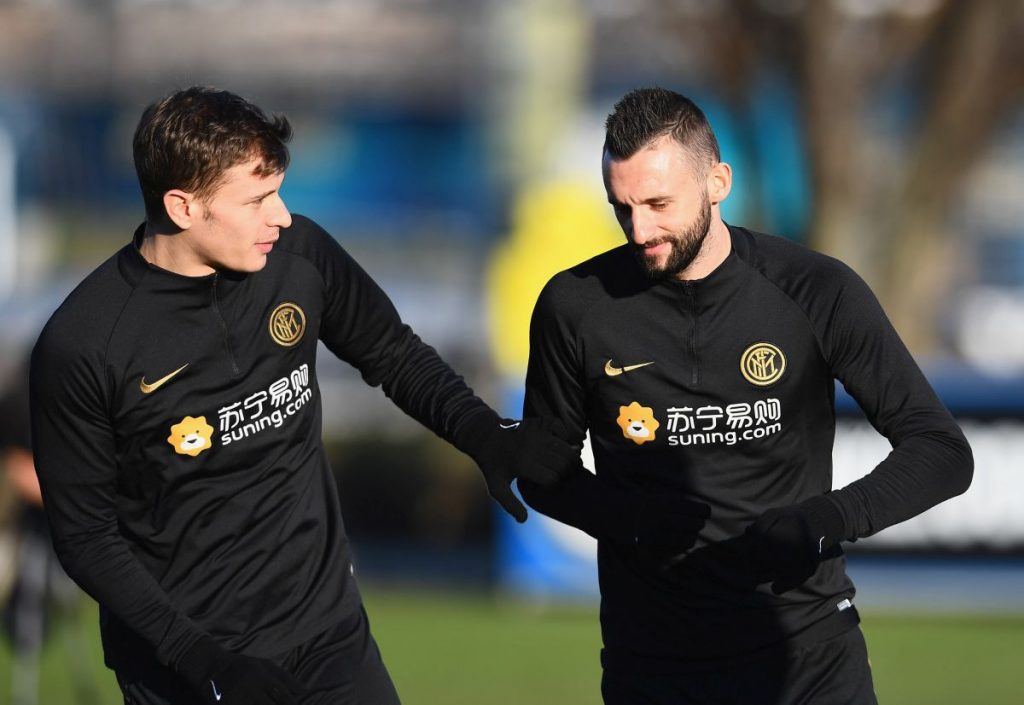Nicolò Barella e Marcelo Brozovic