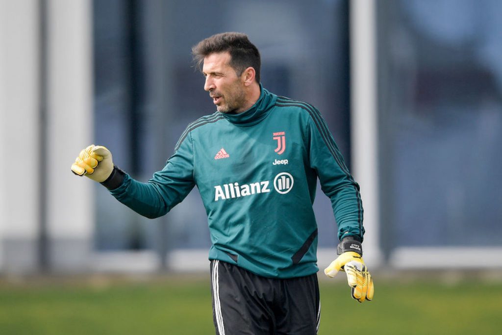Buffon tifo Inter