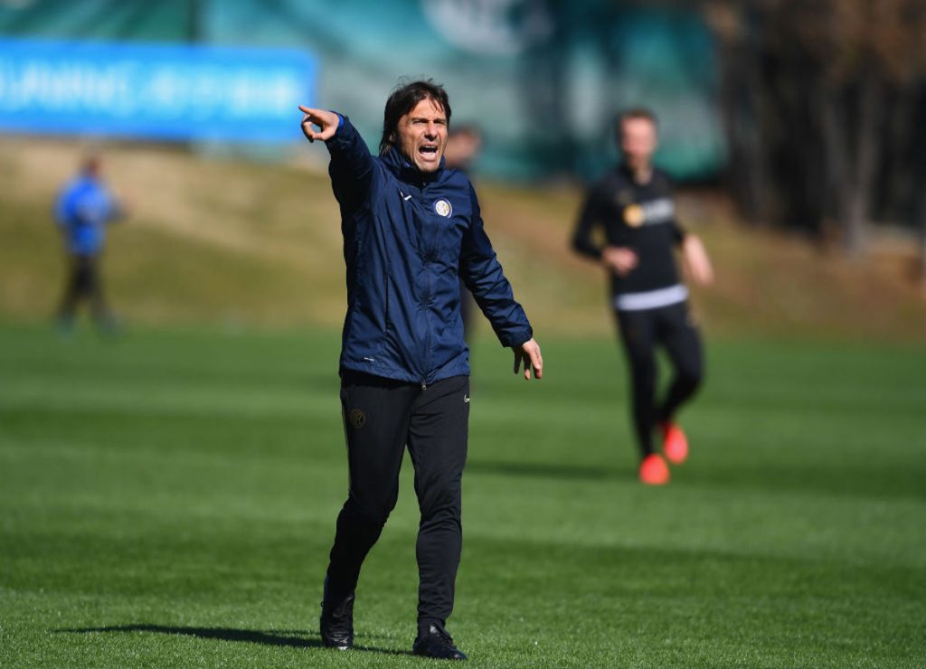 Conte in allenamento