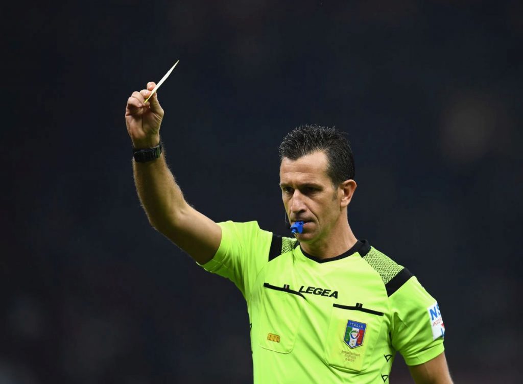 Coppa Italia, designato l'arbitro di Napoli-Inter: tocca a Doveri, Irrati al Var