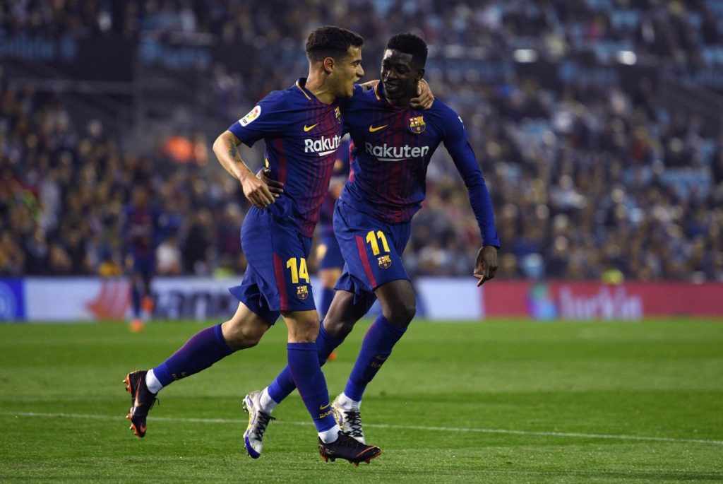 Coutinho e Dembele, Barcellona