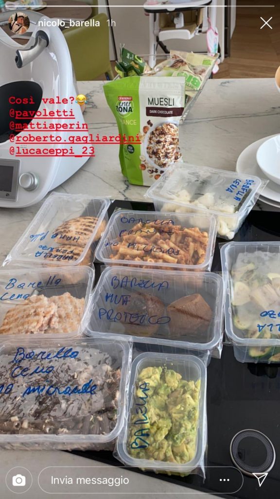 Barella cibo Inter