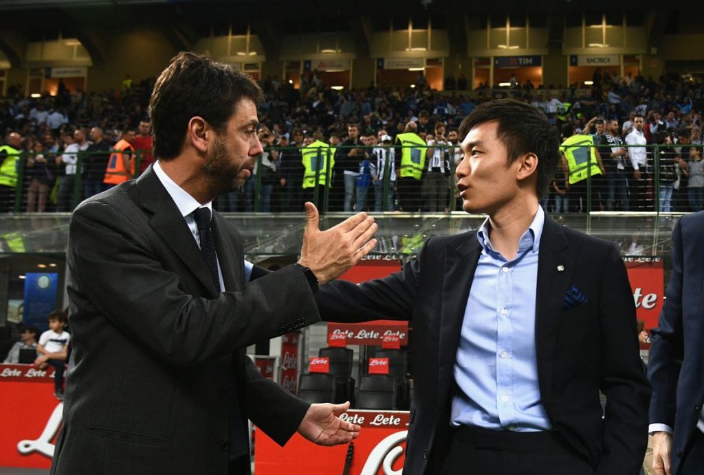 Andrea Agnelli e Steven Zhang