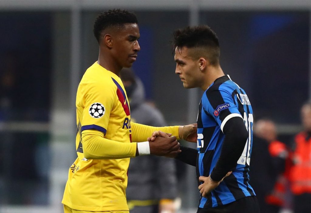 Junior Firpo e Lautaro Martinez