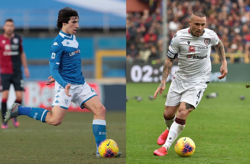 Sandro Tonali e Radja Nainggolan