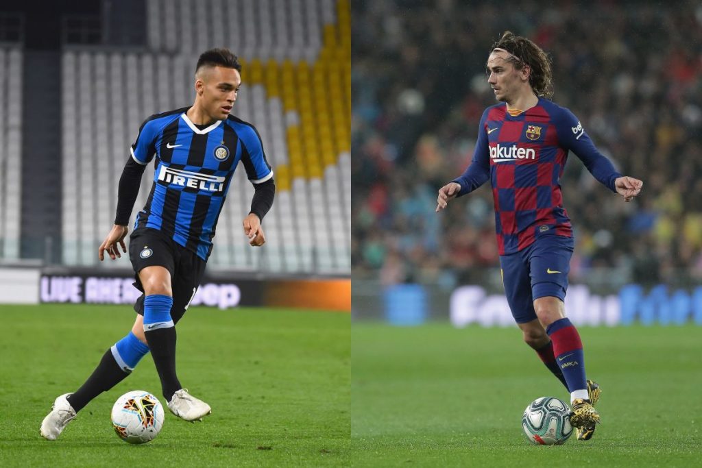 Lautaro Martinez e Antoine Griezmann
