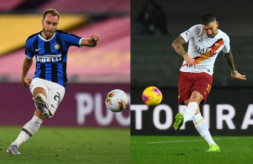 Christian Eriksen e Aleksandar Kolarov