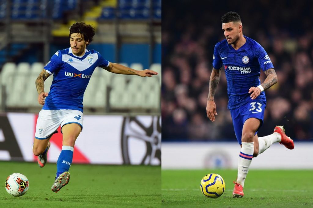 Sandro Tonali e Emerson Palmieri