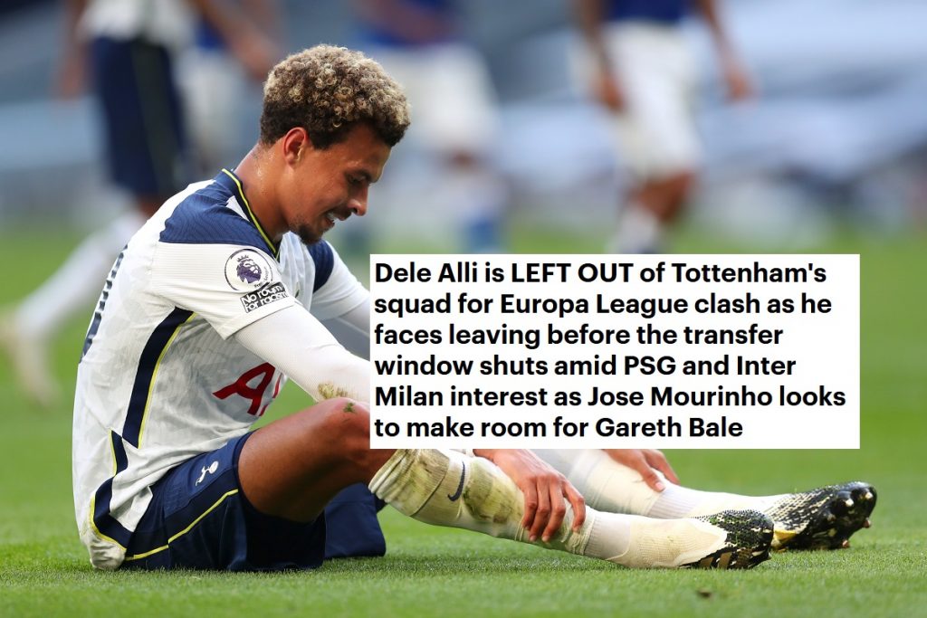 Dele Alli nel mirino dell'Inter