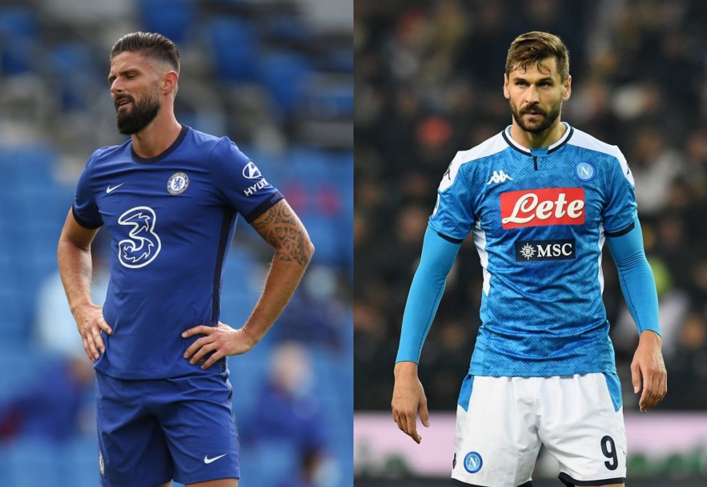 Olivier Giroud e Fernando Llorente