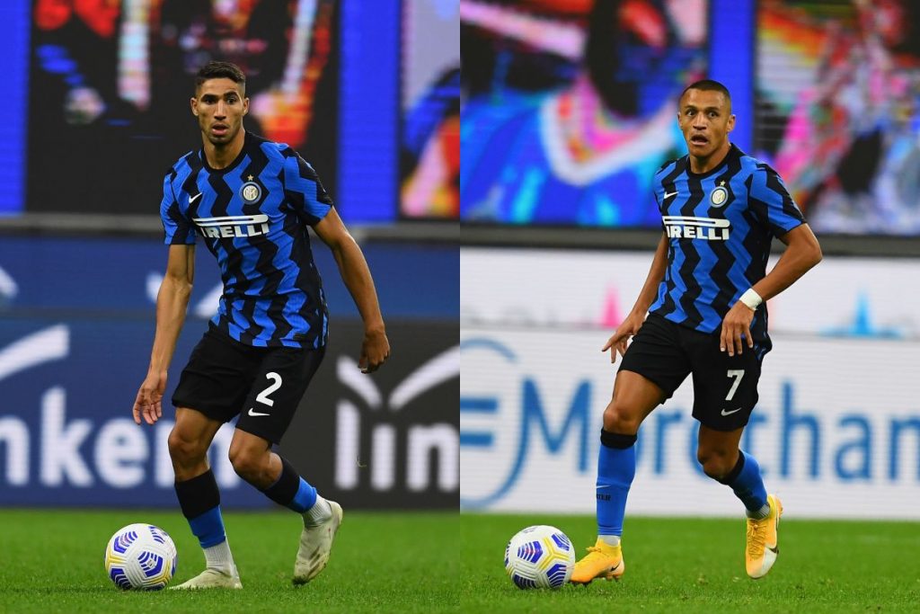 Achraf Hakimi e Alexis Sanchez