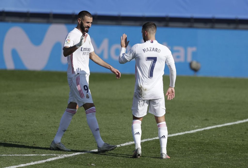 Karim Benzema e Eden Hazard
