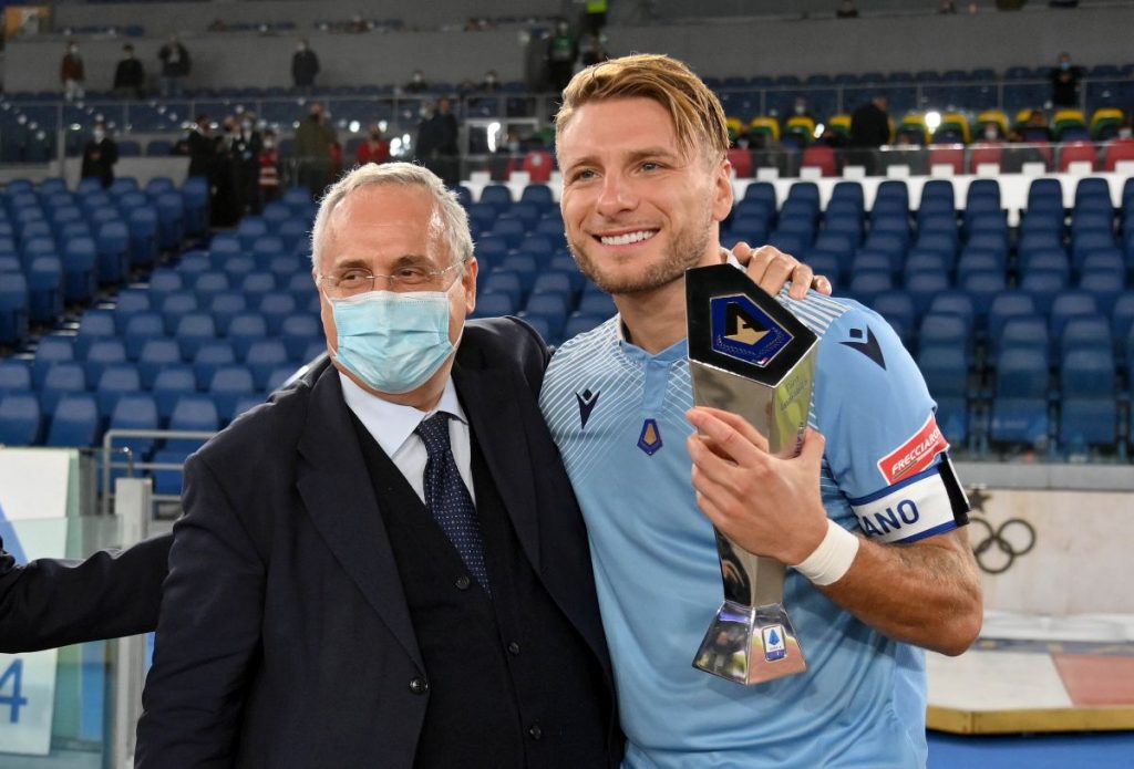 Claudio Lotito e Ciro Immobile
