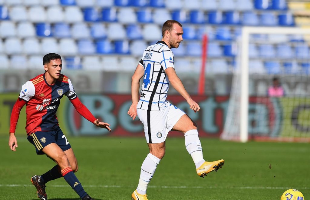 Eriksen contro il Cagliari