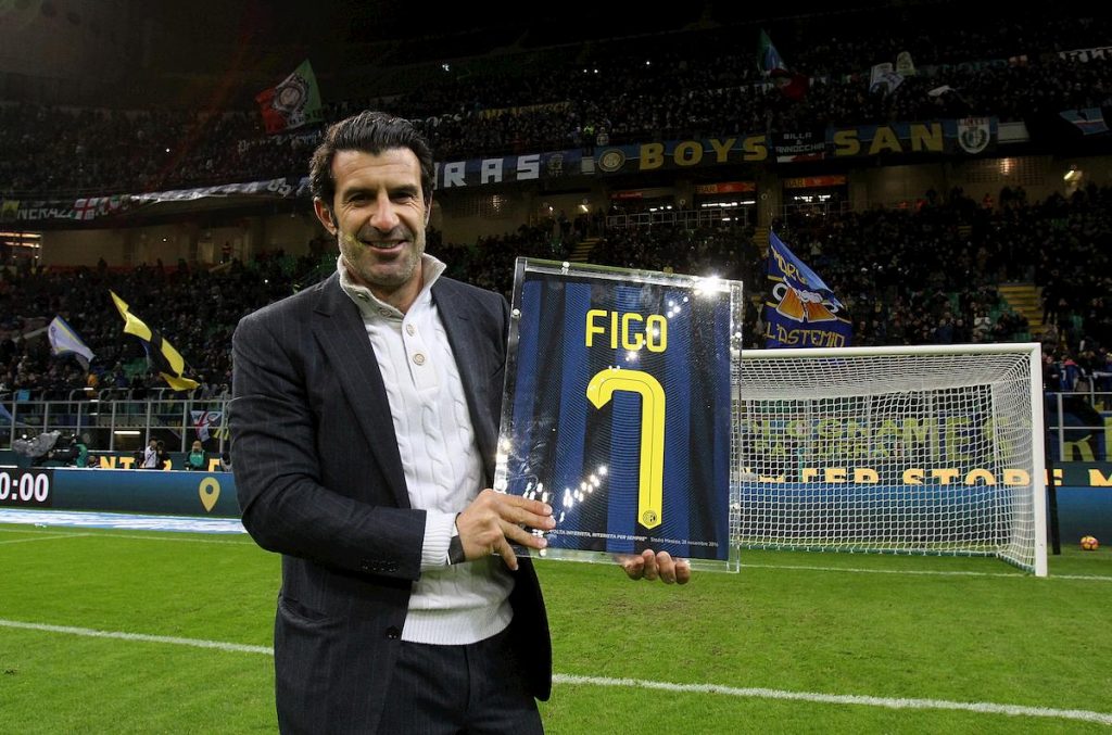 Luis Figo torna a San Siro e tagga l'Inter, Quanti bei ricordi in questo stadio