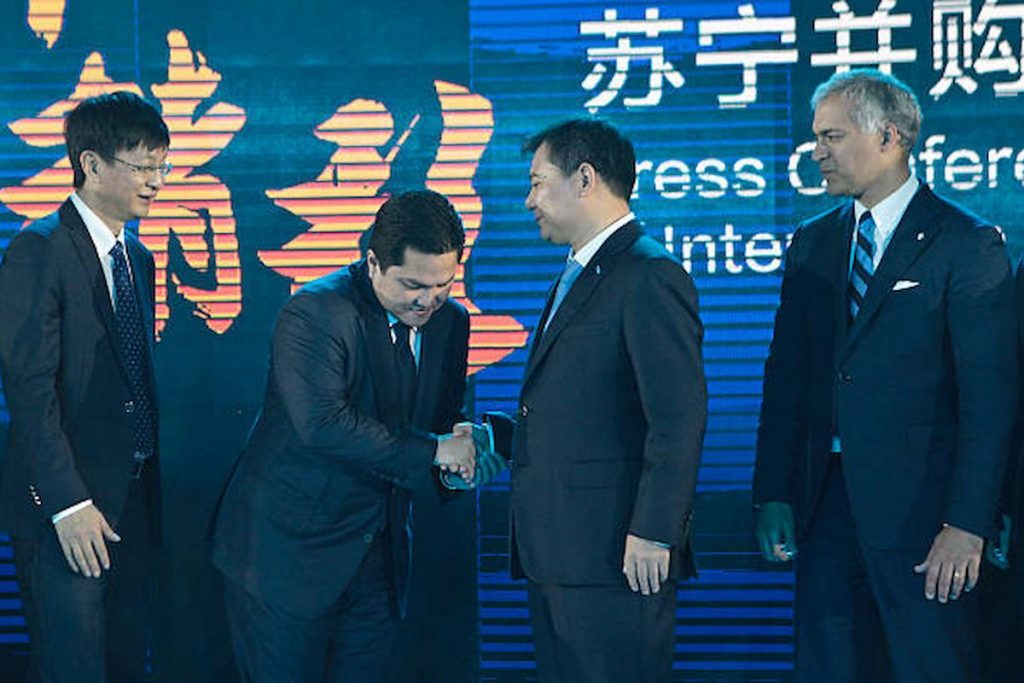 Inter, con Suning da 399 mln a 983 mln