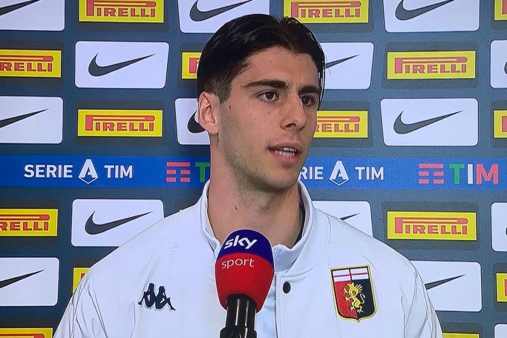Melegoni prima di Inter-Genoa