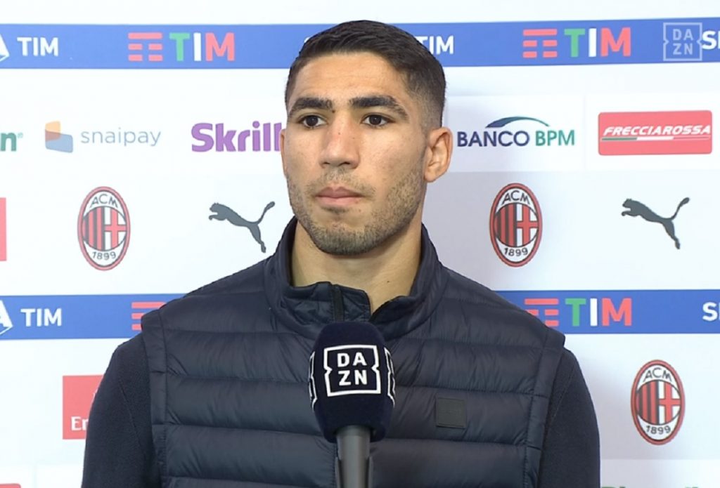 Hakimi prima del derby
