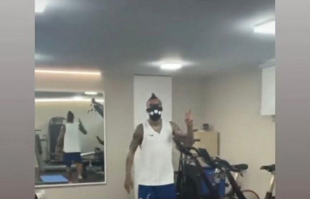 video-vidal-mascherina-allenamento
