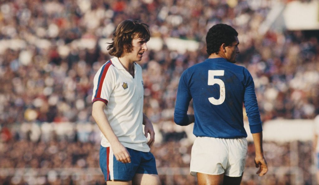 Stan Bowles Italy v England FIFA World Cup Qualifier 1976