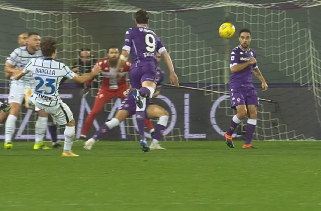 Fiorentina-Inter, che gol di Barella