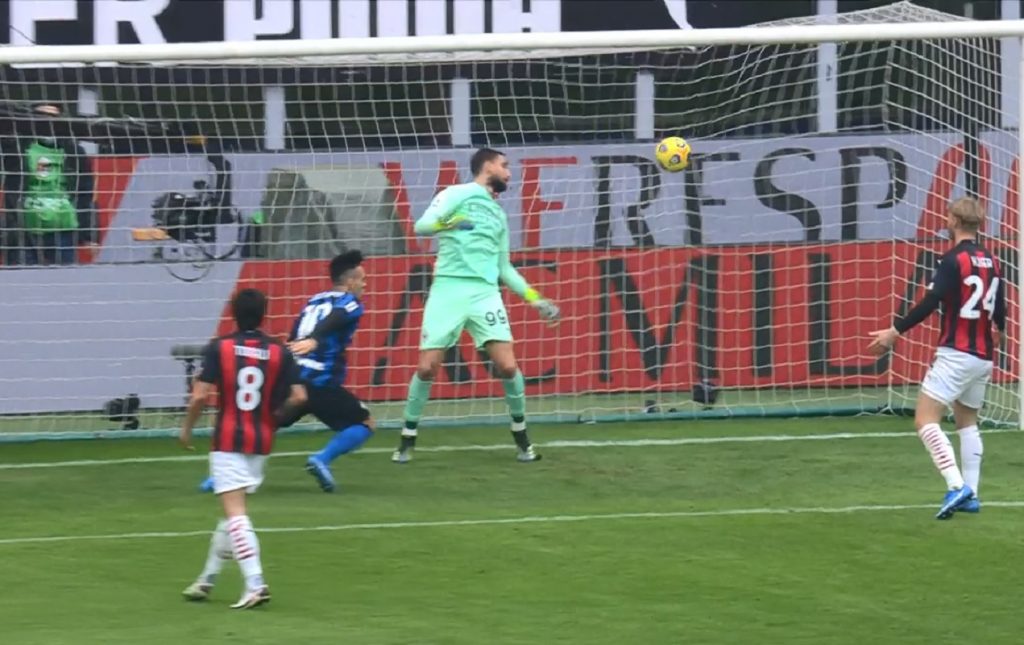 Milan-Inter, gol Lautaro