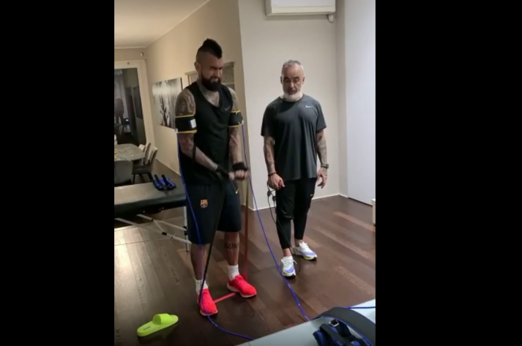 VIDEO : Vidal, fatica e sudore, il rientro è vicino