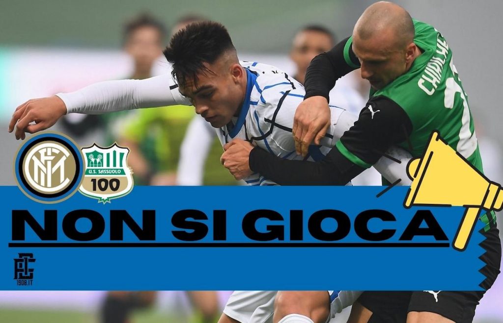 Inter-Sassuolo, ufficiale il rinvio
