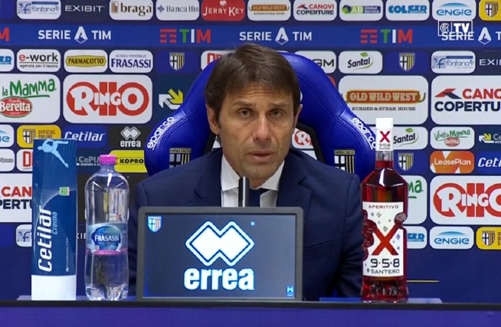 Conte in conferenza Parma-Inter