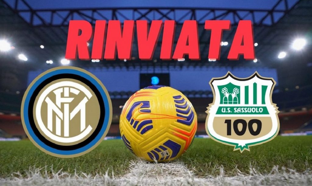 Inter-Sassuolo rinviata dall'Ats
