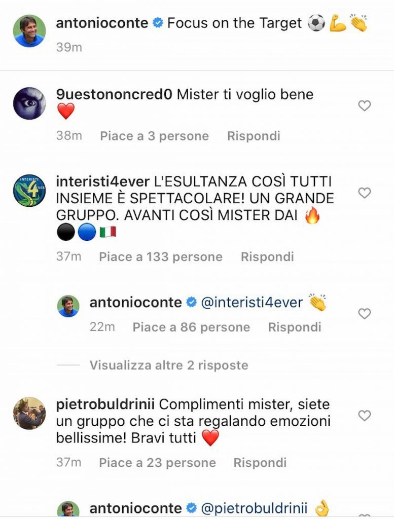 conte risposta commenti