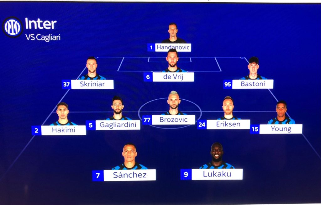 Inter-Cagliari, probabile formazione