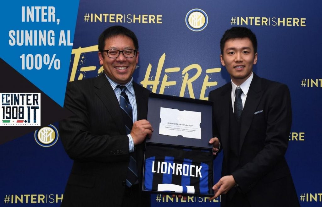 Inter, Suning sale al 100%