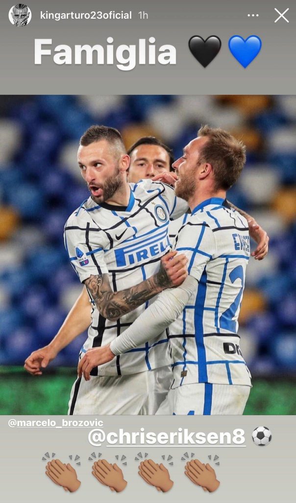 eriksen applausi vidal