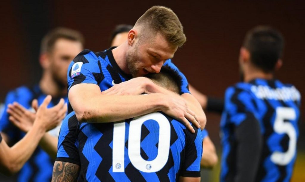 Skriniar con Lautaro