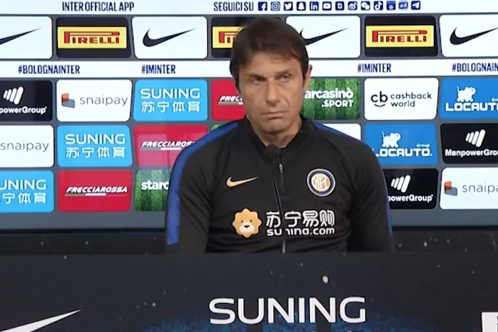 Conte sull agara col Bologna