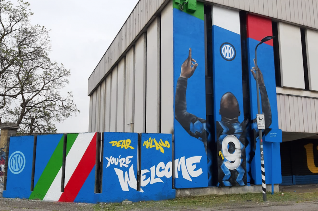 Murales dedicato a Lukaku