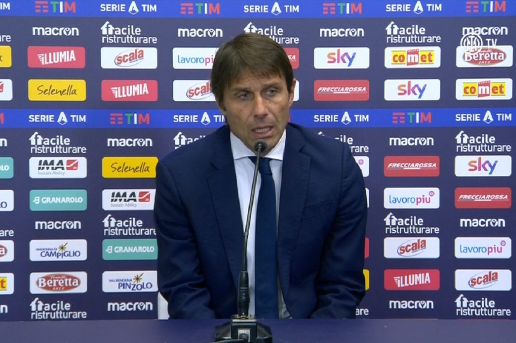 Conte conferenza Bologna-Inter