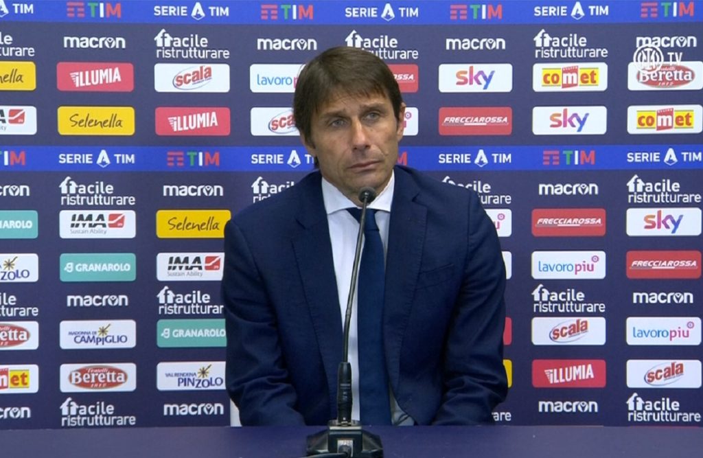 Conte conferenza dopo Bologna-Inter