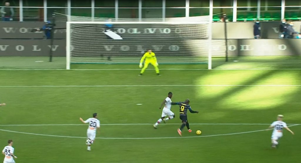 Inter-Genoa, il gol di Lukaku