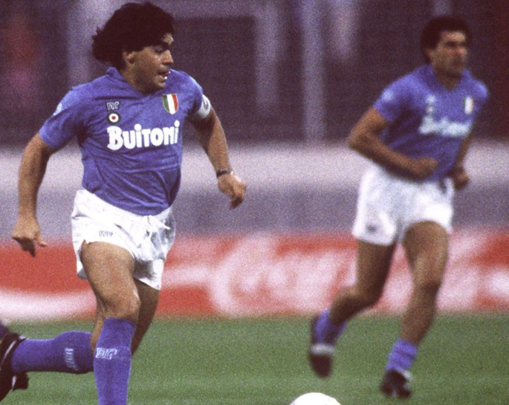 Fussball: Freundschaftsspiel 1987, HSV - SSC Neapel