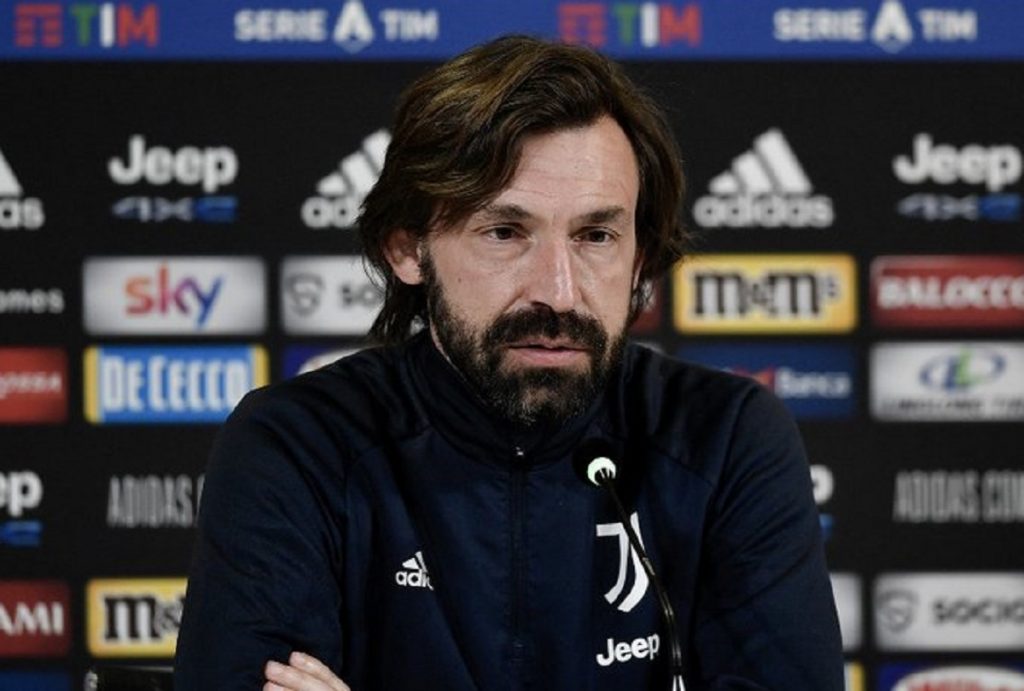 Andrea Pirlo in conferenza stampa