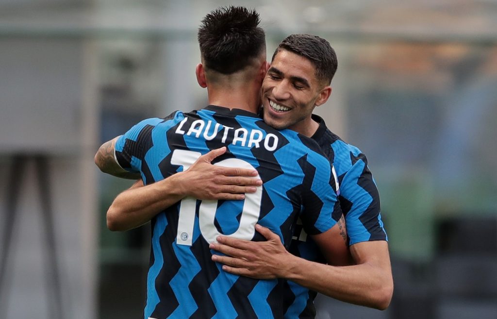Lautaro e Hakimi all'Inter