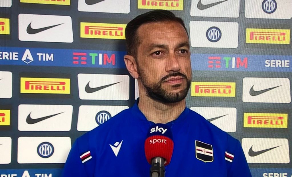 Quagliarella su Inter-Samp