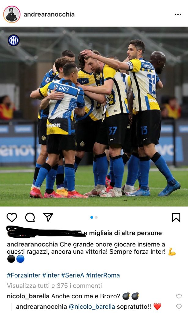 barella scherza con ranocchia