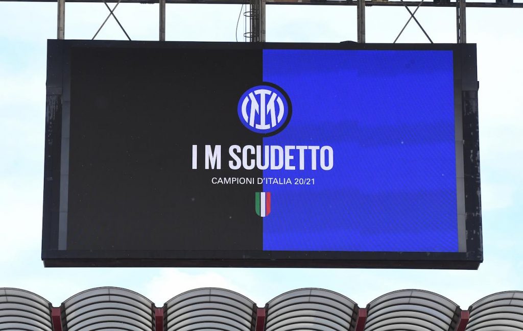 Inter, tabellone scudetto a San Siro, Meazza