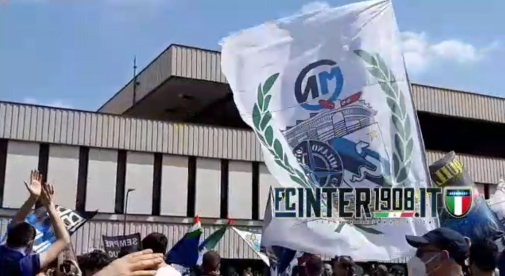 Inter Sampdoria festa San Siro